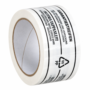 NASTRO ADESIVO PLP STRISCIA DI GARANZIA 50X66MTL