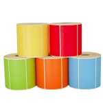 ETICHETTA 100x100MM D.I.40MM RT960PZ ARANCIO